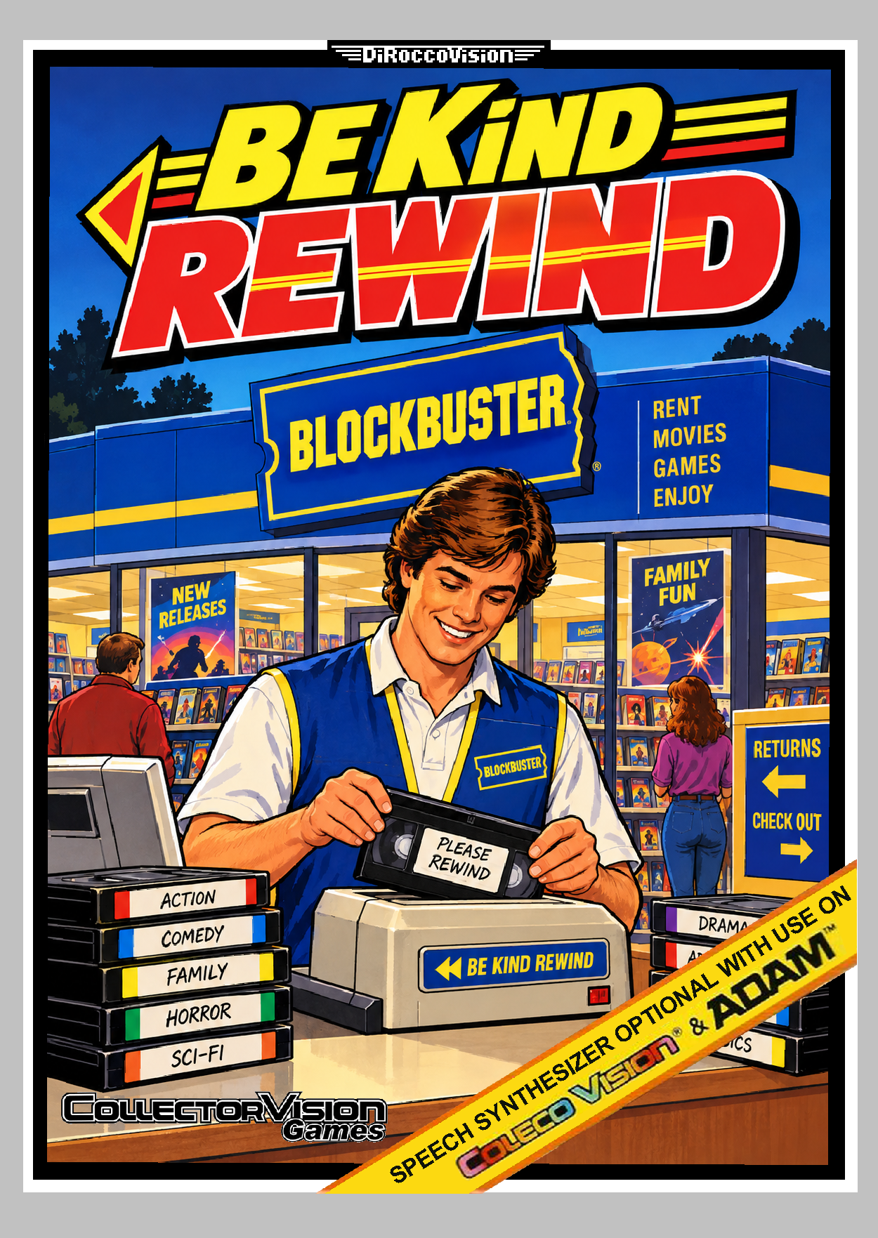 BE KIND, REWIND box art